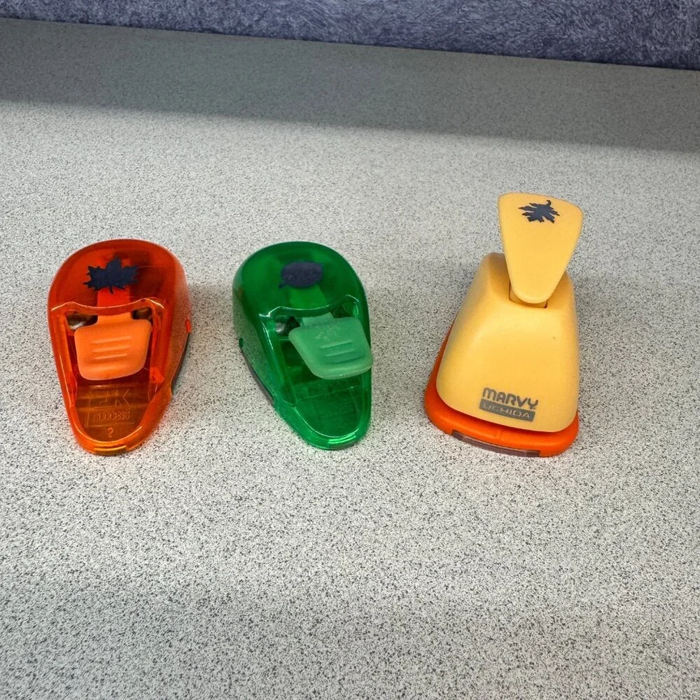 Lot of 11‎ Assorted Craft Paper Punches Set - Shapes Include Leaf Heart & More